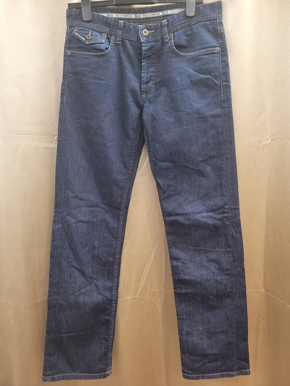 Authentic vintage D&G Men's Straight Dark Blue Jeans